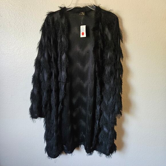 Windsor Tassel Long Sleeve Cardigan 1X - Picture 1 of 5